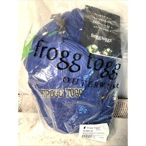 Frog Toggs Rain Suit Men's L Blue All Sport Water Resistant Breathable Elastic